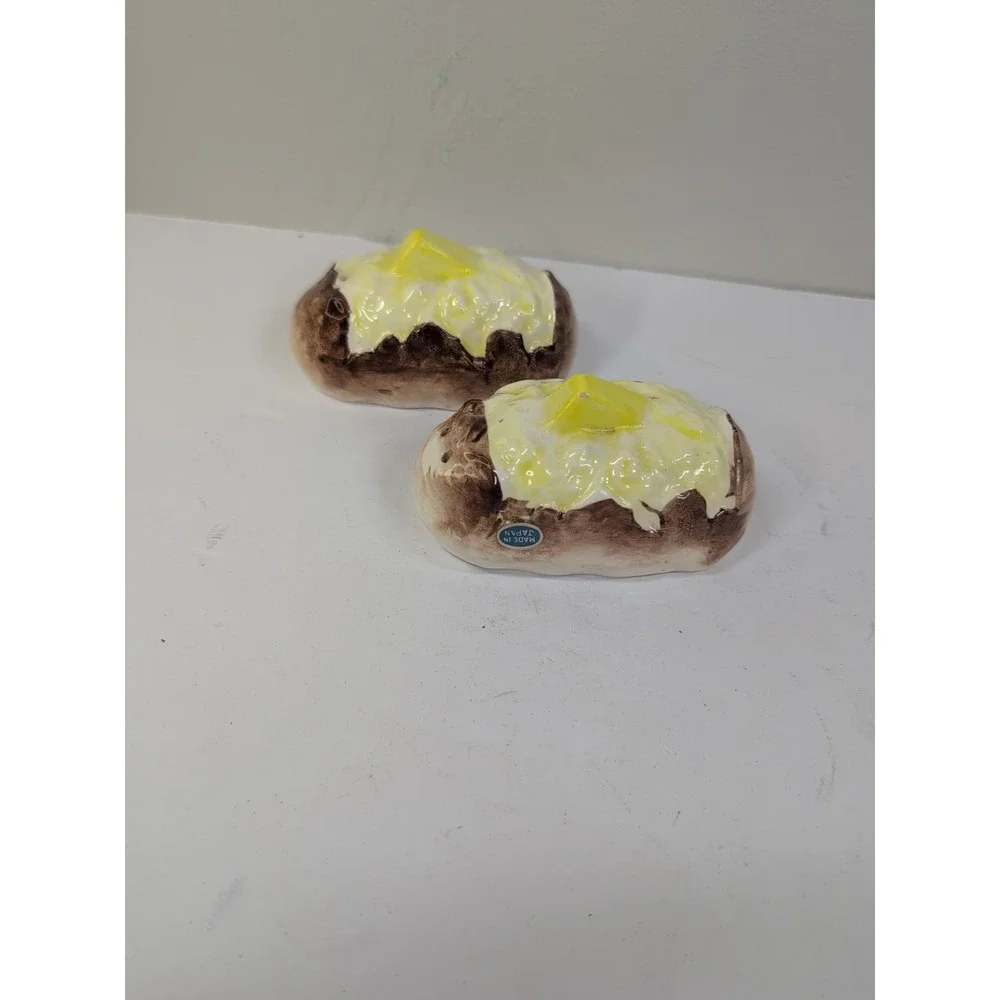 1990's‎ Idaho Baked Potato with Butter Salt and Pepper Shaker Set Never Used